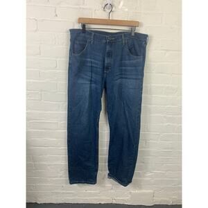 Wrangler Men's Five Star Premium Denim Relaxed Fit Jeans Comfort Blue Size 36/32